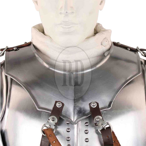Gorget with Standing Collar Medieval armor neck gaurd armor body parts replica 