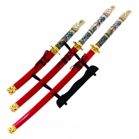 highlander red sword set 5 - Highlander Red Sword Set