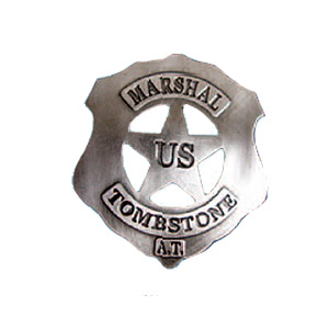Tombstone Marshal Badge