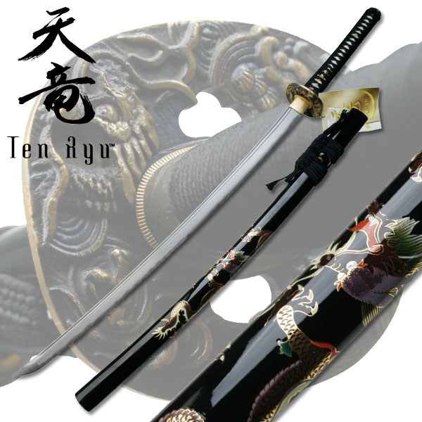 Ten Ryu Gold Dragon Samurai Sword