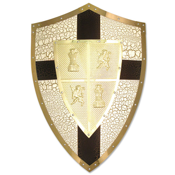 Medieval Lion Heart Shield