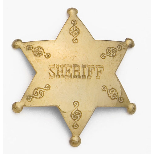 Brass Sheriff Badge