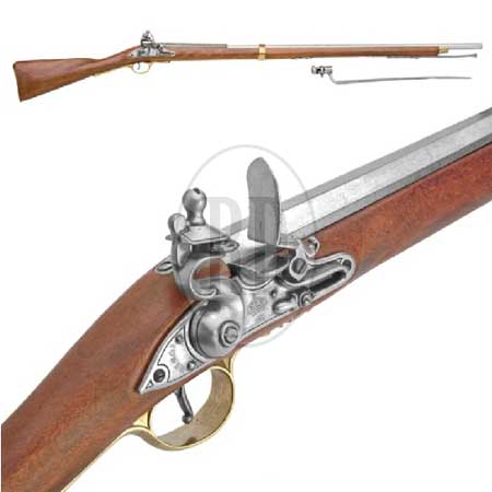Brown Bess Rifle With Bayonet