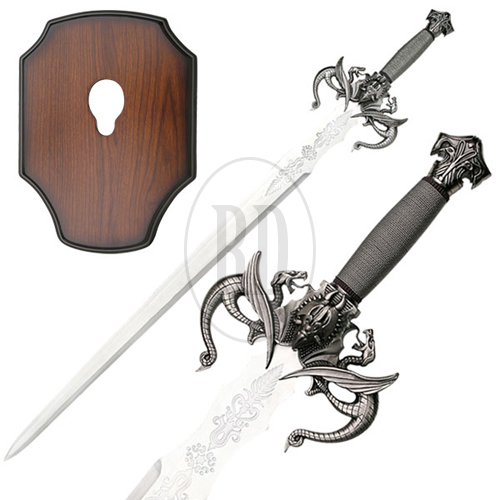 Double-Dragon Guard Fantasy Sword