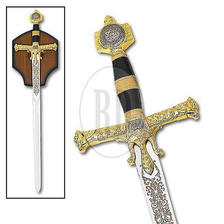 Black & Gold King Solomon Sword