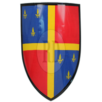 medieval crusader knight heater shield 5 - Medieval Crusader Heater Shield