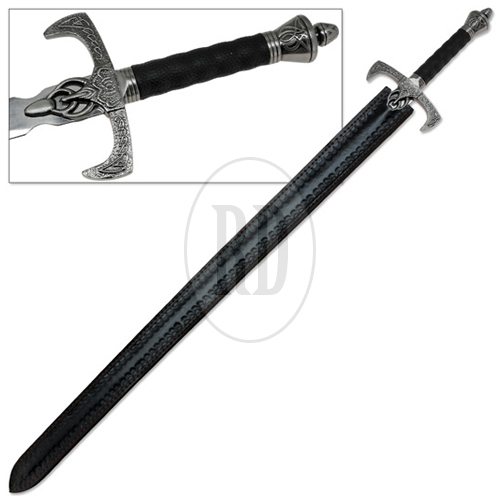 medieval gothic knightly sword chivalrous celtic knot longsword 3 - Medieval Gothic Knightly Sword Chivalrous Celtic Knot Longsword