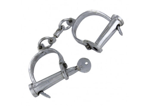 medieval handcuffs dungeon shackles chrome 3 500x357 - Medieval Shackles