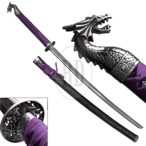 oriental dragon fantasy sword 18 - Oriental Dragon Two-Tone Fantasy Sword