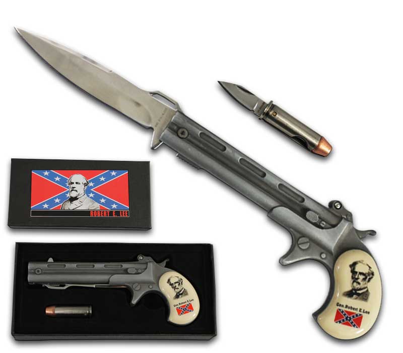 Robert E. Lee Pistol SA Knife with Bullet Knife