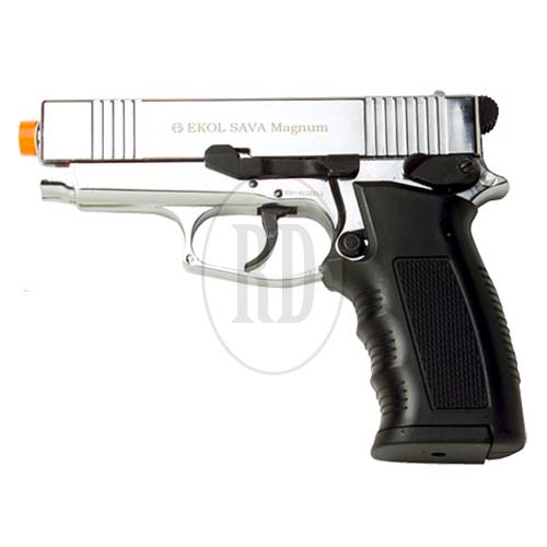 sava magnum front firing blank pistol 11 - Sava Magnum Front Firing Blank Pistol - Black, Nickel, Satin Finish