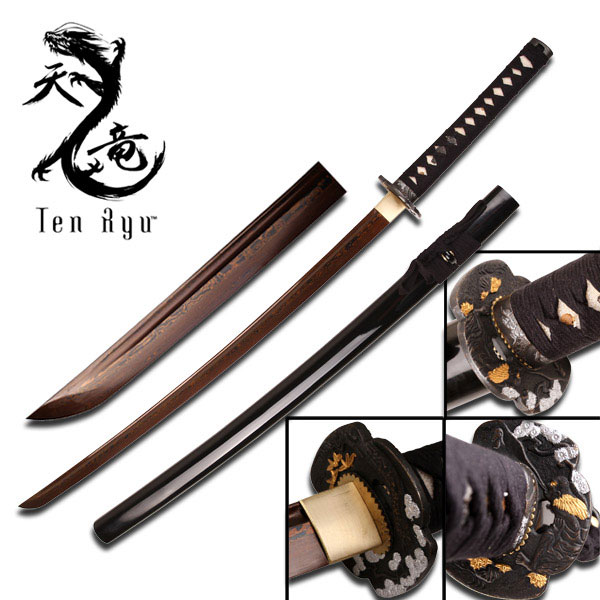 Ten Ryu Carbon Copper Samurai Sword