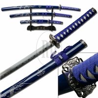 yhst 91791456840515 2267 16364040 - Blue 3 Sword Set w/Stand