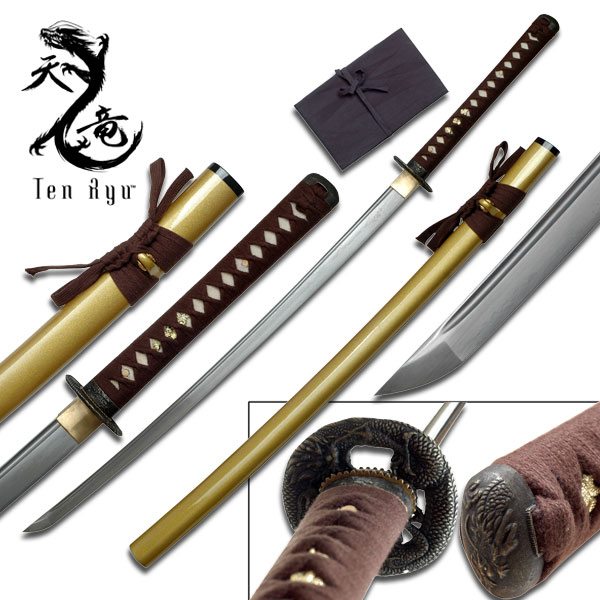 yhst 91791456840515 2268 7416815 - Ten Ryu Hand Forged Samurai Sword