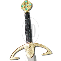 yhst 91791456840515 2270 42357059 - Azan Knight of Emerald Medieval Sword