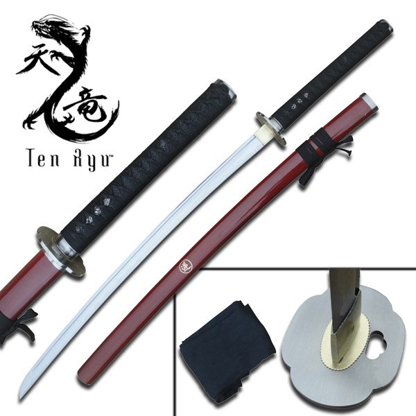 yhst 91791456840515 2270 7776687 - Ten Ryu Reverse Blade Samurai Sword